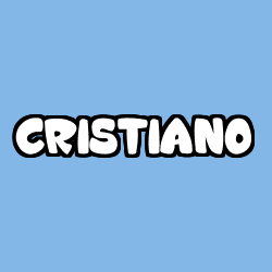 Coloriage pr&eacute;nom CRISTIANO