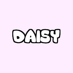 Coloriage pr&eacute;nom DAISY
