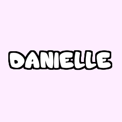 Coloriage prénom DANIELLE