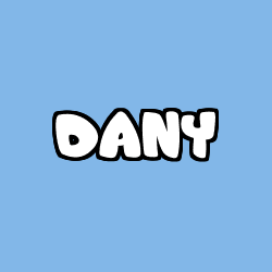 Coloriage pr&eacute;nom DANY