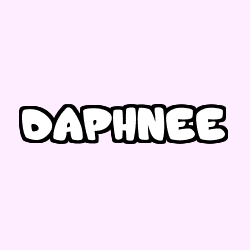 Coloriage prénom DAPHNEE