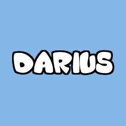 Coloriage pr&eacute;nom DARIUS