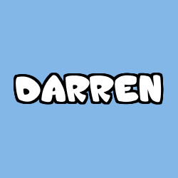 Coloriage pr&eacute;nom DARREN