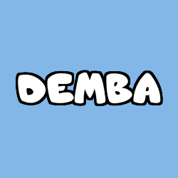 Coloriage prénom DEMBA