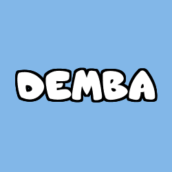 Coloriage pr&eacute;nom DEMBA