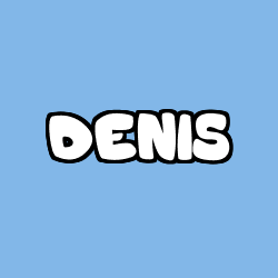 Coloriage pr&eacute;nom DENIS