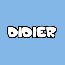 Coloriage pr&eacute;nom DIDIER