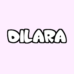 Coloriage prénom DILARA