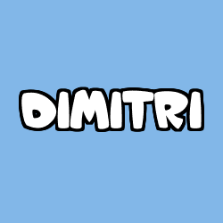 Coloriage pr&eacute;nom DIMITRI