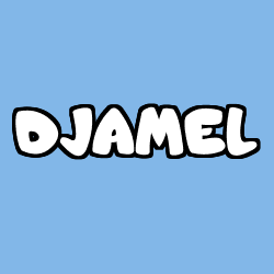 Coloriage prénom DJAMEL