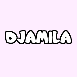 Coloriage prénom DJAMILA