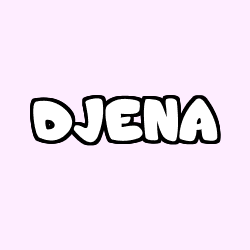 Coloriage prénom DJENA