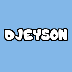 Coloriage prénom DJEYSON