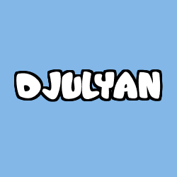 Coloriage prénom DJULYAN