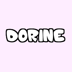 Coloriage pr&eacute;nom DORINE