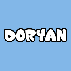 Coloriage pr&eacute;nom DORYAN