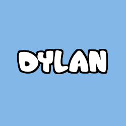 Coloriage prénom DYLAN