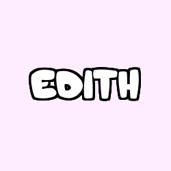 Coloriage prénom EDITH