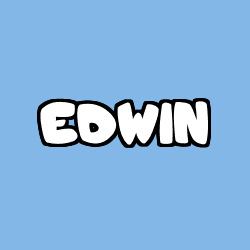 Coloriage prénom EDWIN