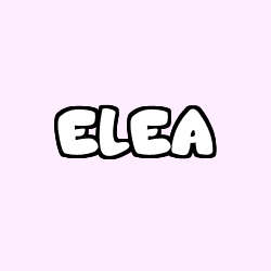 Coloriage prénom ELEA