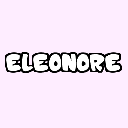 Coloriage prénom ELEONORE