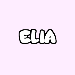 Coloriage prénom ELIA