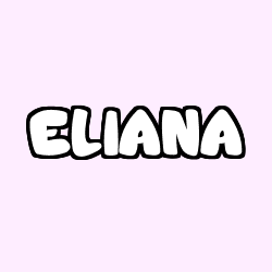 Coloriage prénom ELIANA