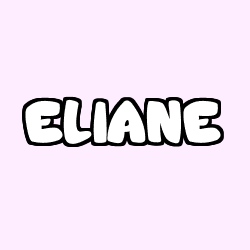 Coloriage prénom ELIANE