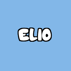 Coloriage prénom ELIO