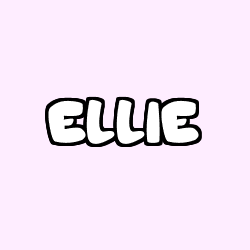 Coloriage prénom ELLIE