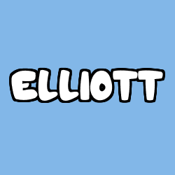 Coloriage prénom ELLIOTT