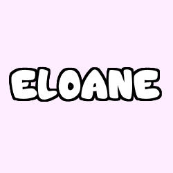 Coloriage prénom ELOANE