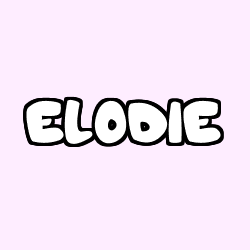 Coloriage prénom ELODIE