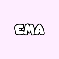 Coloriage prénom EMA