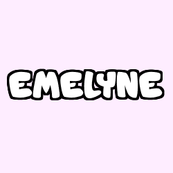 Coloriage prénom EMELYNE