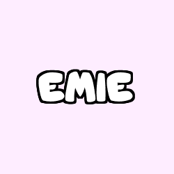 Coloriage prénom EMIE