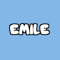 Coloriage prénom EMILE