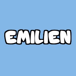 Coloriage prénom EMILIEN