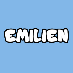 Coloriage pr&eacute;nom EMILIEN