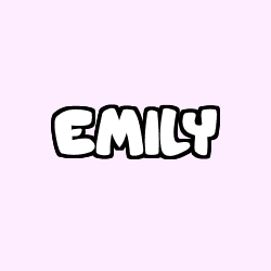 Coloriage prénom EMILY