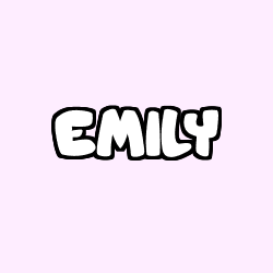 Coloriage pr&eacute;nom EMILY