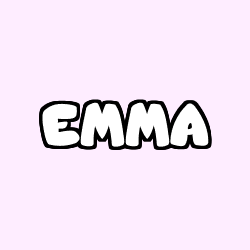 Coloriage prénom EMMA