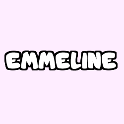 Coloriage pr&eacute;nom EMMELINE