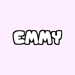 Coloriage prénom EMMY