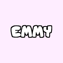 Coloriage pr&eacute;nom EMMY