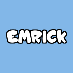 Coloriage prénom EMRICK