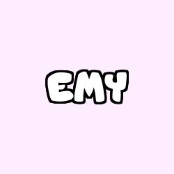 Coloriage prénom EMY