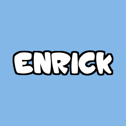 Coloriage prénom ENRICK