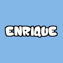 Coloriage pr&eacute;nom ENRIQUE