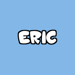 Coloriage prénom ERIC